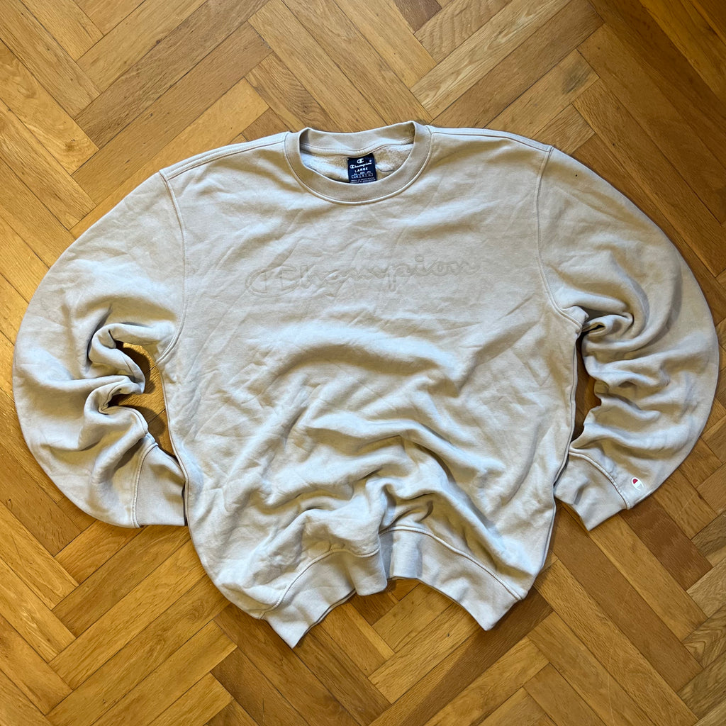 Sudadera Champion Beige – Talla L