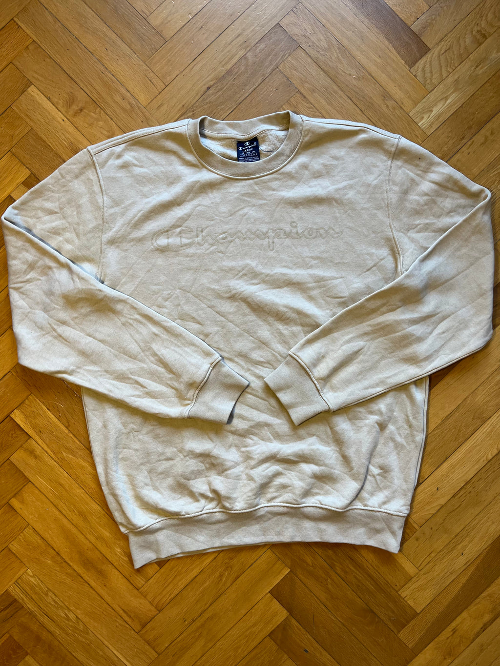 Sudadera Champion Beige – Talla L