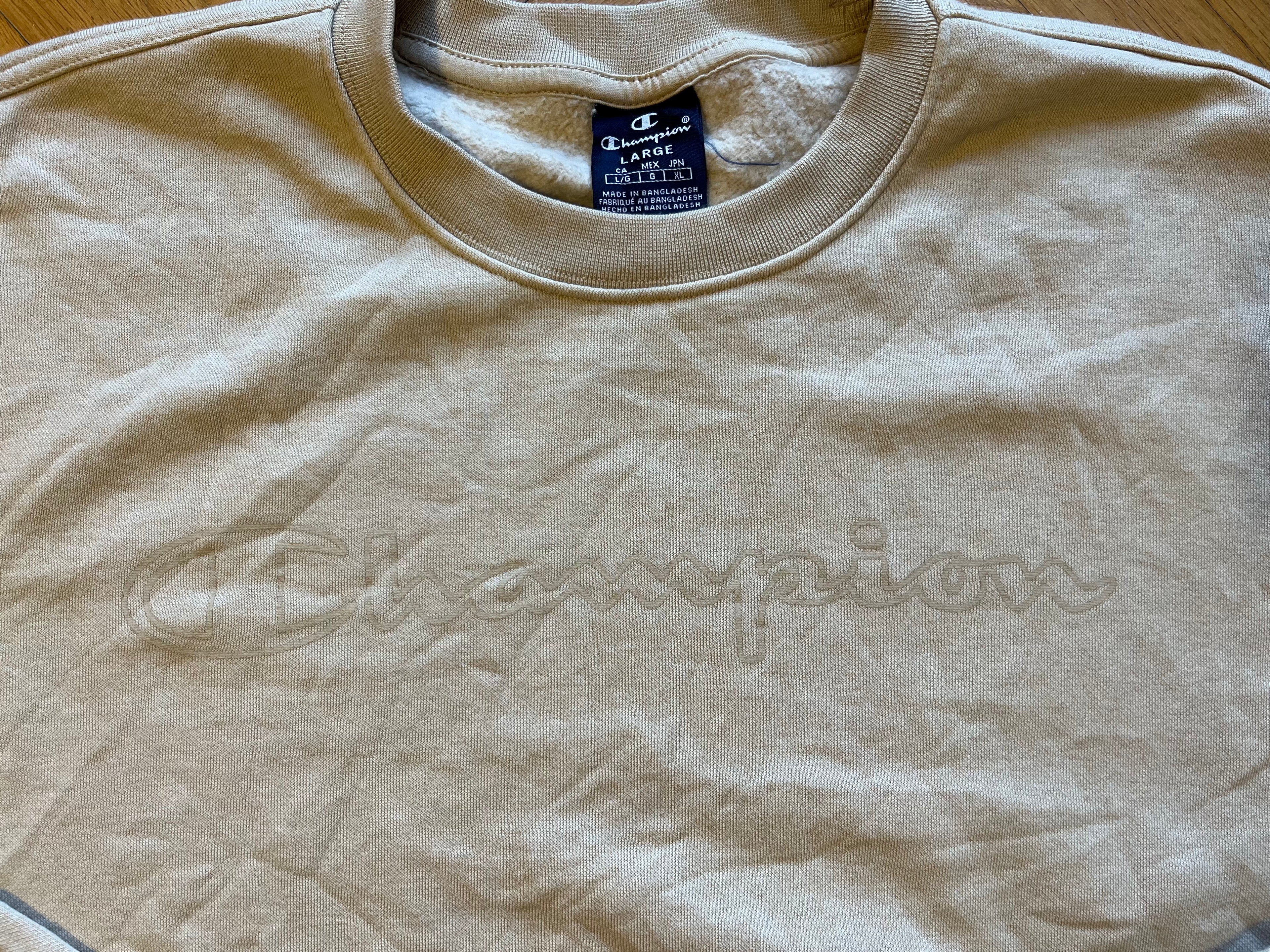 Sudadera Champion Beige – Talla L