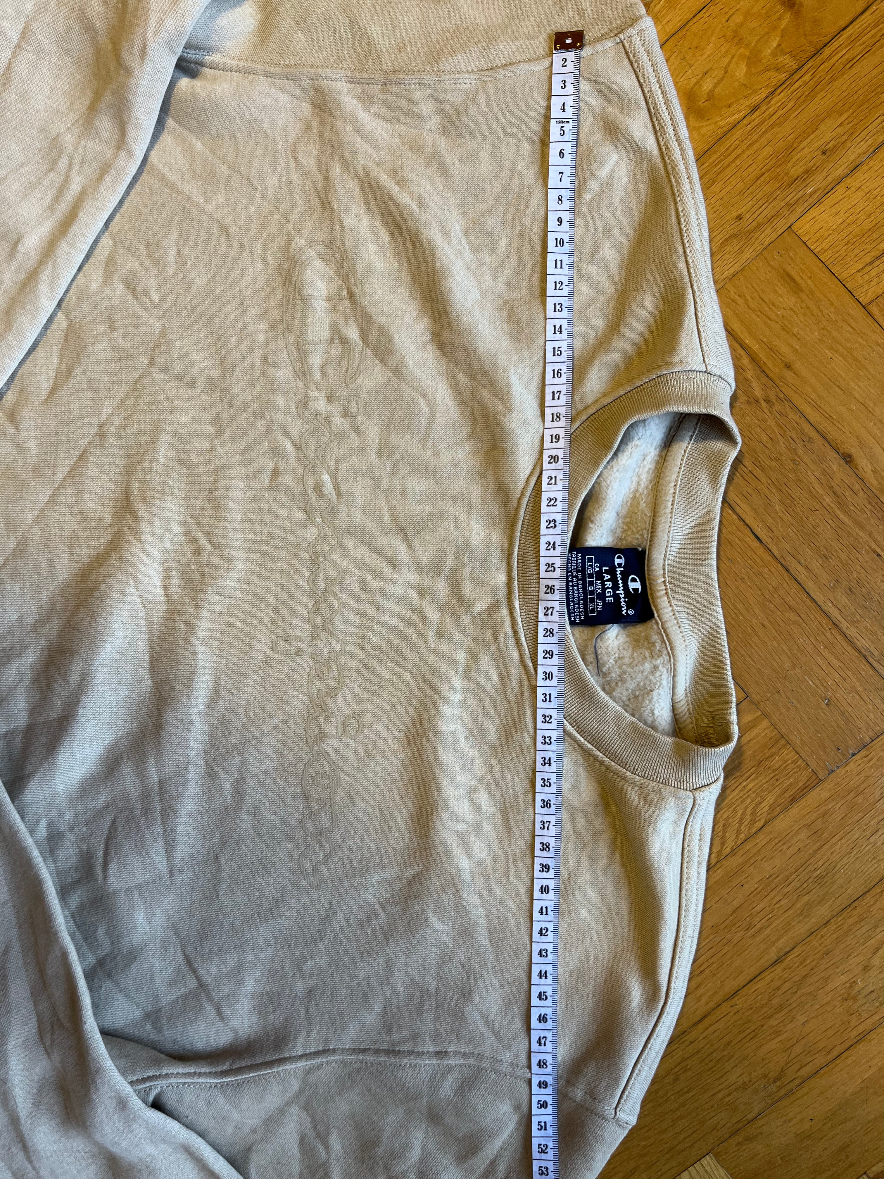 Sudadera Champion Beige – Talla L